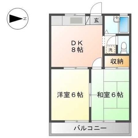 国立コーポラスの物件間取画像